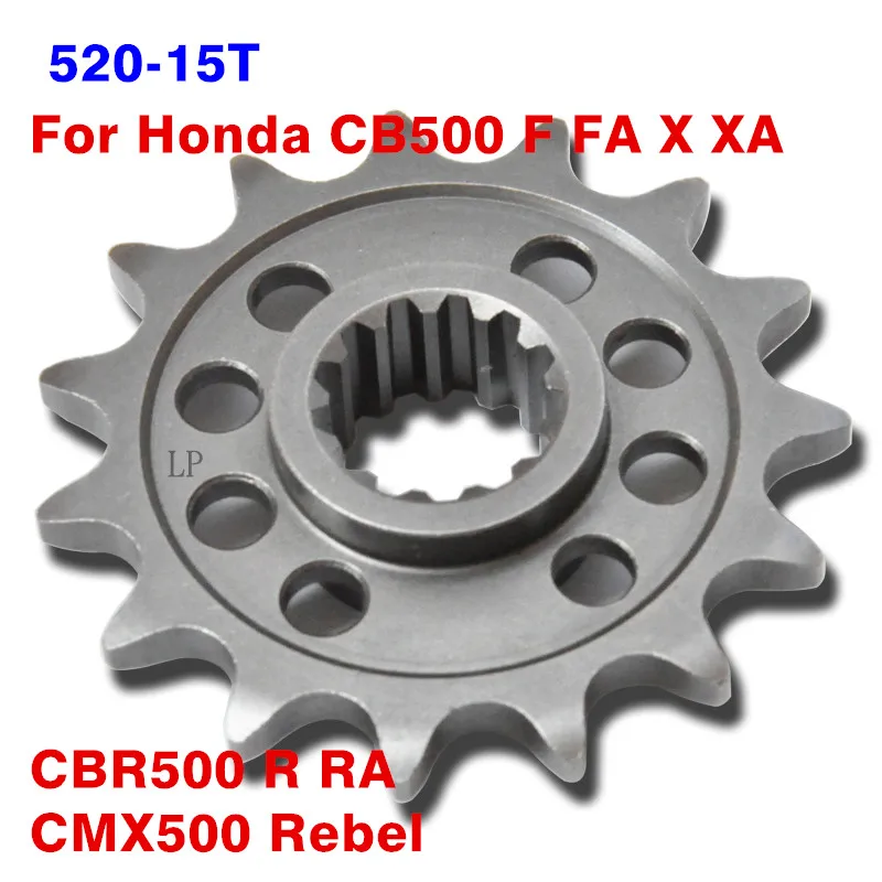

Передняя Звездочка мотоцикла Lopor 520 Chain 15T CB CBR CMX 500 для Honda CB500 X 2013-2020 CBR500 R 2013-2020 CMX500 2017-2020
