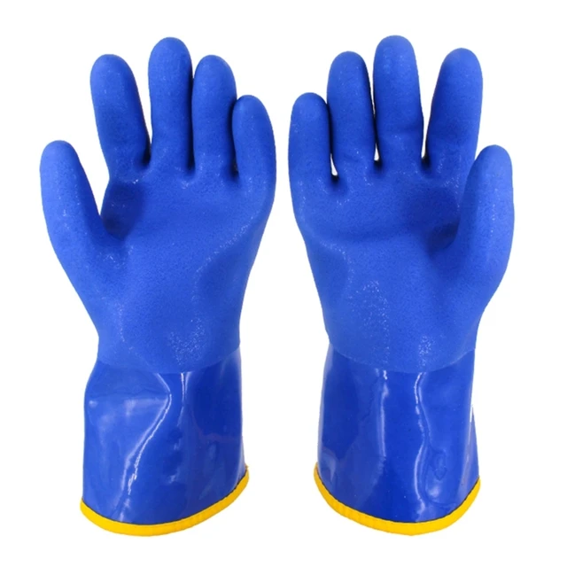 Rubber Double Coated Warm Thermal Grip Safety Work Gloves Winter Gardening Rubber Double Coated Warm Thermal Grip Safety Work Gloves Winter Gardening