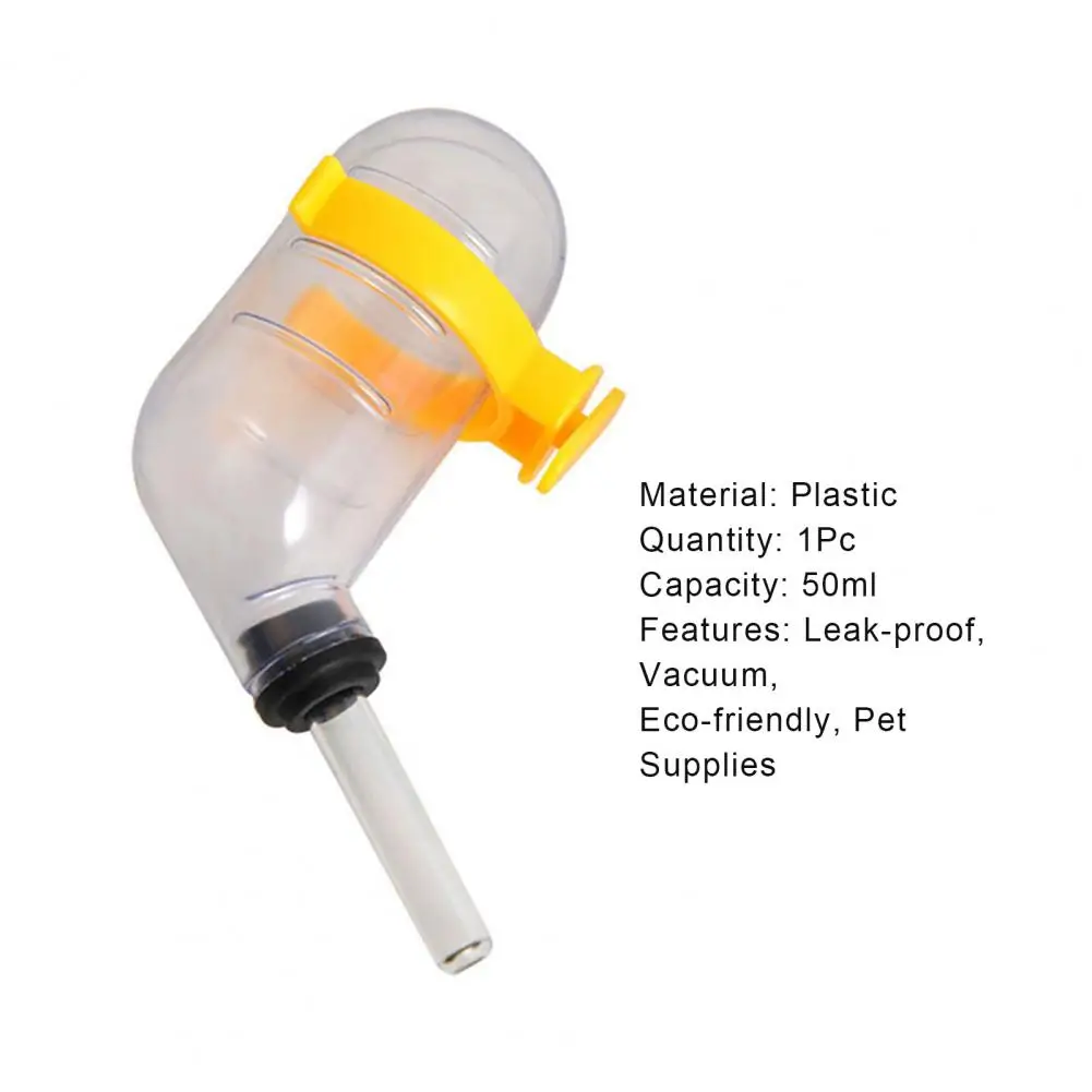 Pet Water Feeder Leak proof Hamster Cage Water Bottle Dispenser Hamster Bottle For Bunny Guinea Pig Rabbit Squirrel