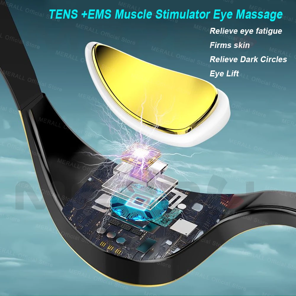 3D Eye Massager Eyes Microcurrent Pulse Relax Fatigue Relief Lighten Dark Circles Smooth Eye Fine Line Beauty Skin Eye Care 5