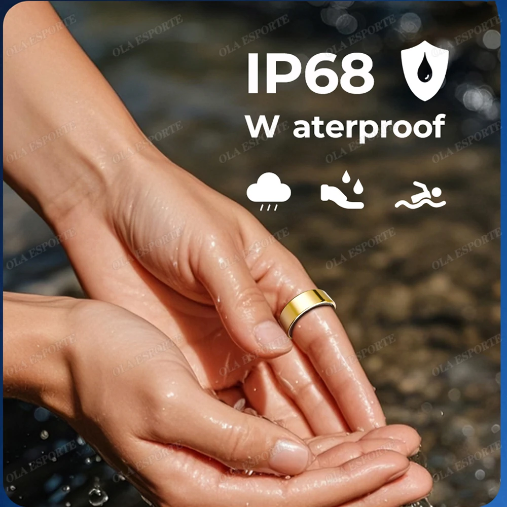 2025 New Smart Ring, Blood Pressure, Heart Rate, Health Manager, Multi Sports Modes For Men Women, IP68 Waterproof,Smartring Mam 6