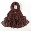 Nouveau Hijabs musulmans pour femmes écharpe mince châles unis Femme Musulman doux Viscose rayonne foulard islamique Turban bandeau 190x85 cm