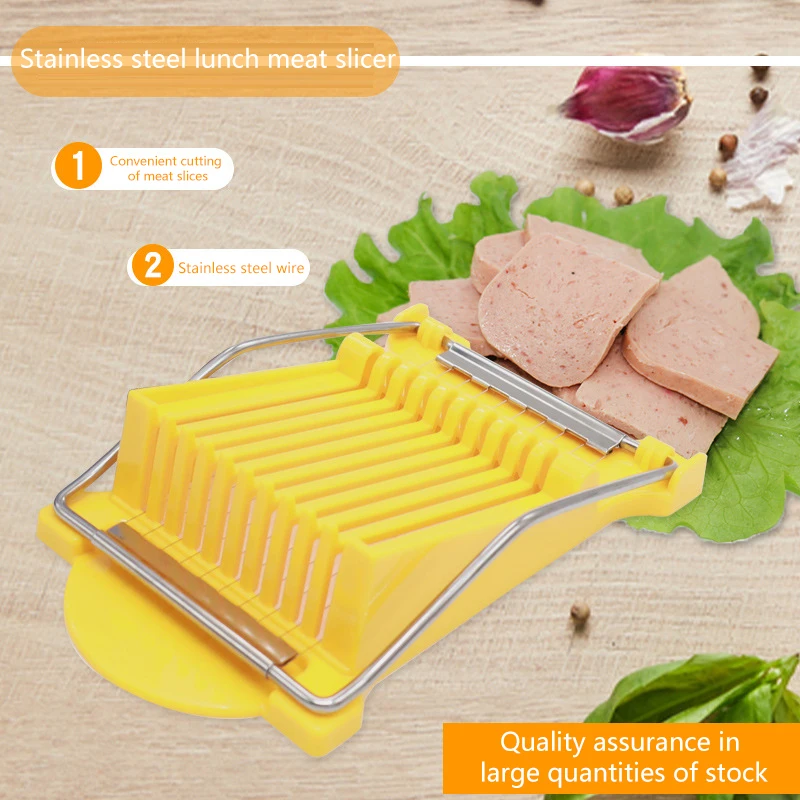 

Нож для ланча, мяса, слайсер из нержавеющей стали, резак для продуктов, сыра, яиц, овощей, фруктов, мягкая еда, слайсер для суши, кухонный гаджет