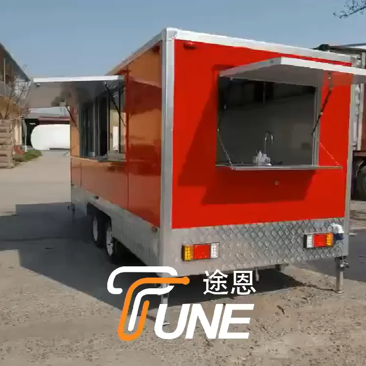 High Quality Mobile Snack Food Trailer Multifunctional Food Drink Desert Retail Trailer With Ce