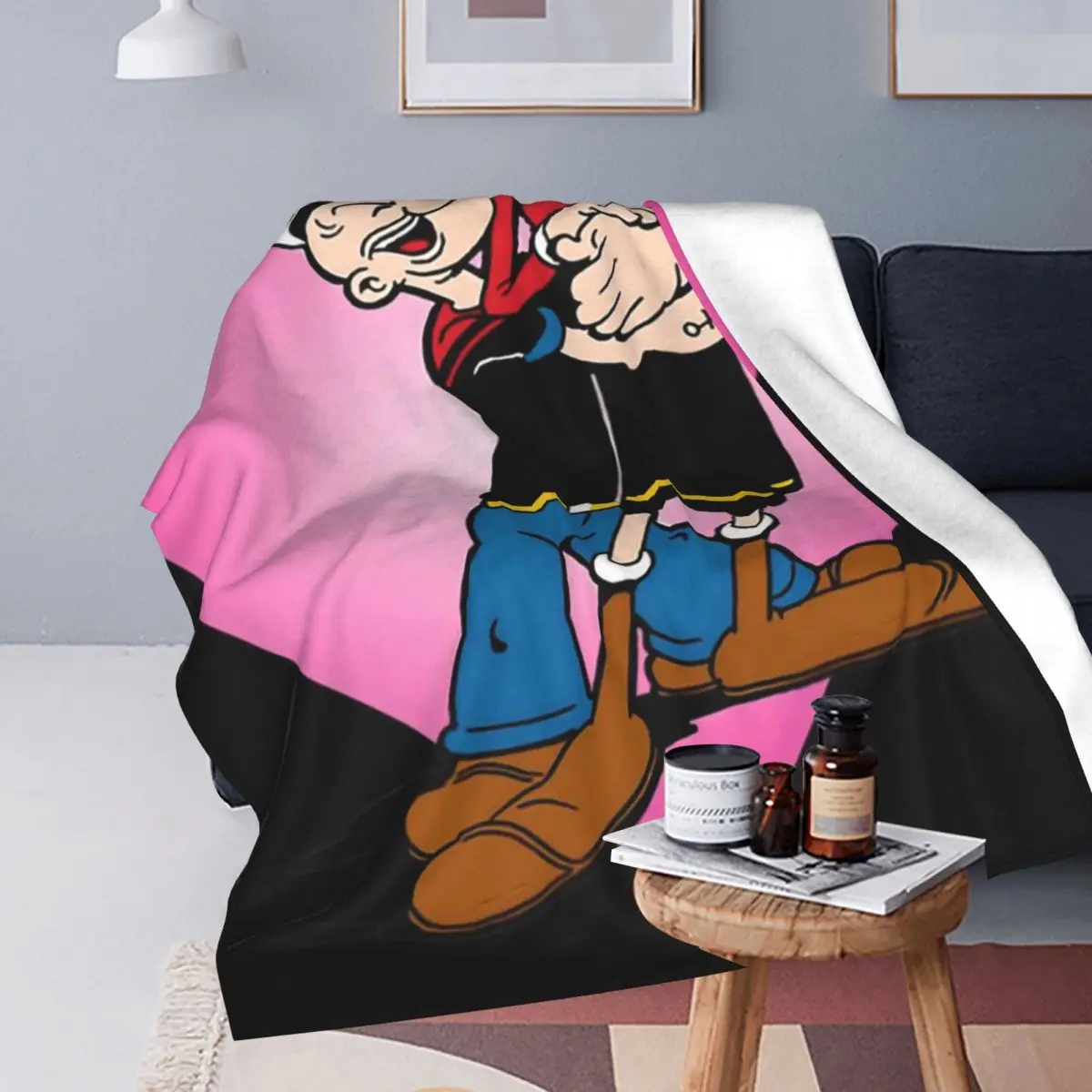 

Морячное одеяло Popeye, флисовое супермягкое покрывало, покрывало для дивана, покрывало для дома, спальни, улицы, покрывало, одеяло