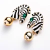 Modern Zebras Silhouettes Earrings for Female Fashion Enthusiasts Party Jewelry A0KD 1