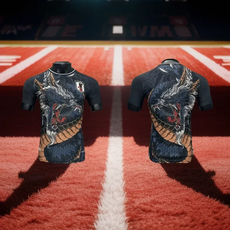 2025 الصيف كرة القدم للرجال تي شيرت اليابان الكبار كرة القدم التجفيف السريع التنين جيرسي الرياضة S-6XL قصيرة الأكمام تنفس Y2K