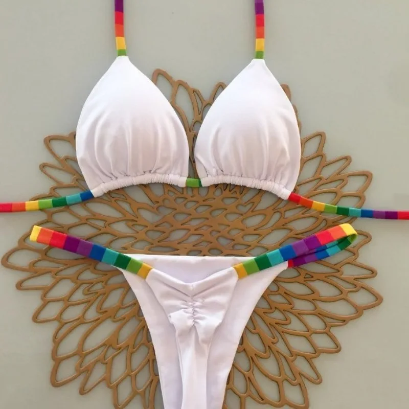 New Sexy Gather Bikini Women Split Swimsuit Brazil Beach Women