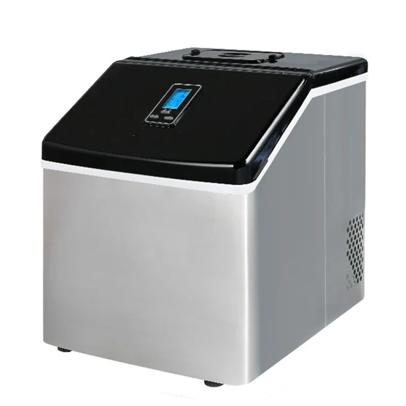 WZB-20F/S 120W Electric Commercial Ice Maker 25KG Household Tabletop Automatic Round Ice Cube Maker Machine 220V