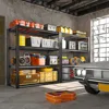 40" W Garage Shelving 2240 LBS Storage Shelves Heavy Duty Shelving 4-Tier Adjustable Metal Shelves for Garage Shelves Rack 1