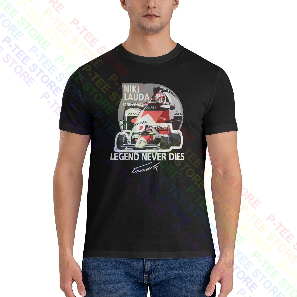 Motorsport Formel 1 Grand Prix Niki Lauda Legende Rip Shirt T-Shirt Best Harajuku Tee