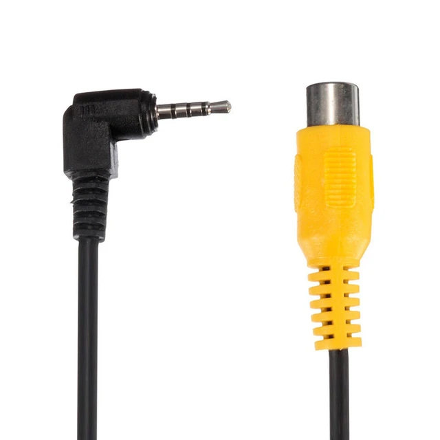 Lot De 2 Câbles Adaptateur TRRS Mâle 2,5mm Vers RCA Femelle - 26cm, Pour GPS / Caméra Recul