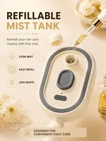 Nano Mist Hair Brush Electric Spray Comb Scalp Massager Rechargeable Detangling Brush Smooth Hair Care Device 3