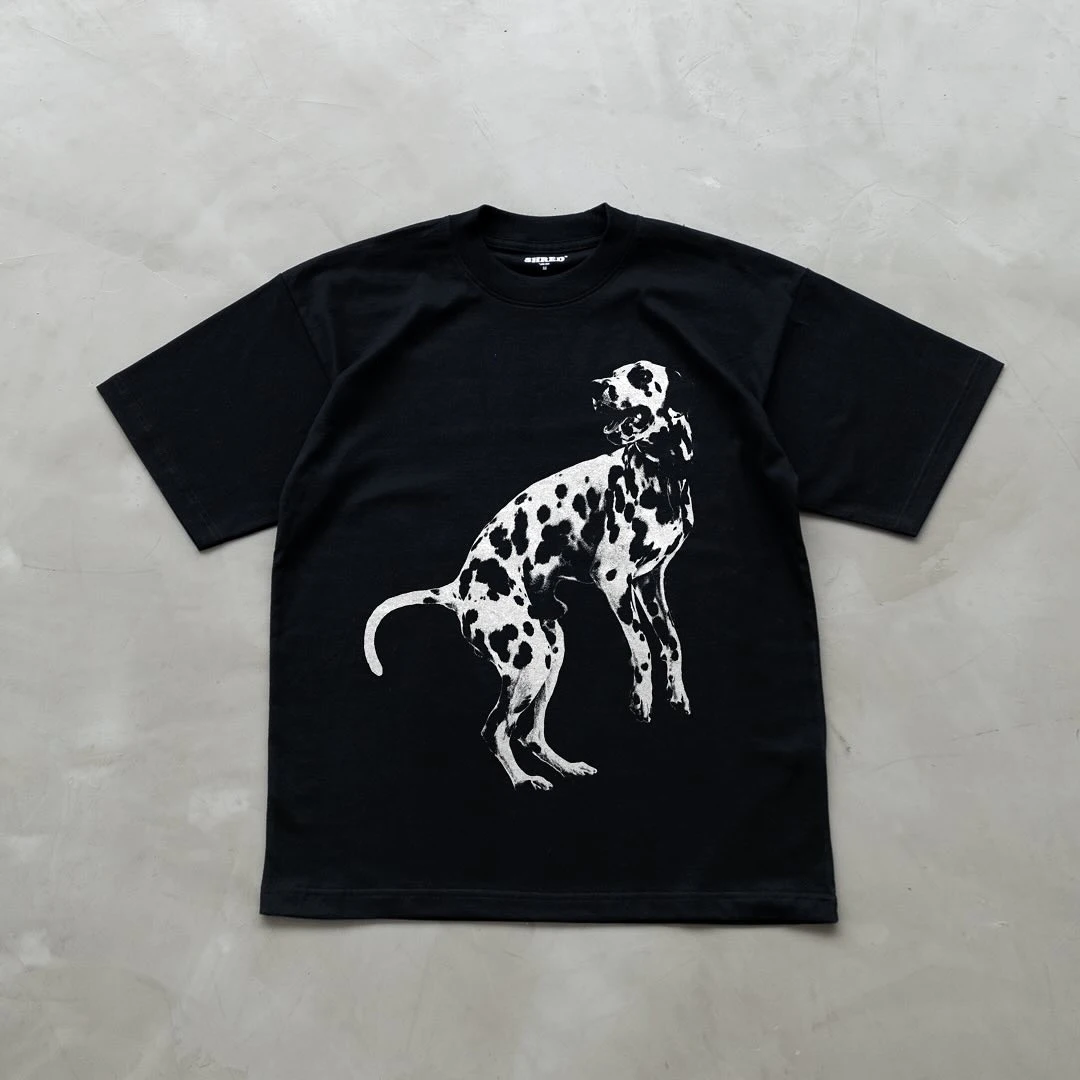 

Y2k Women's Short Sleeved T-Shirt 90s Vintage Slim Fit DOG CAT FISH Print Top Streetwear Casual Summer Outfit Clothes 2024