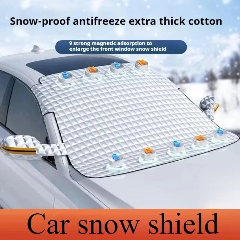Car Windshield Snow Shield Winter Front Window Anti Ice Frost Outdoor Protection Snow Cover Magnet