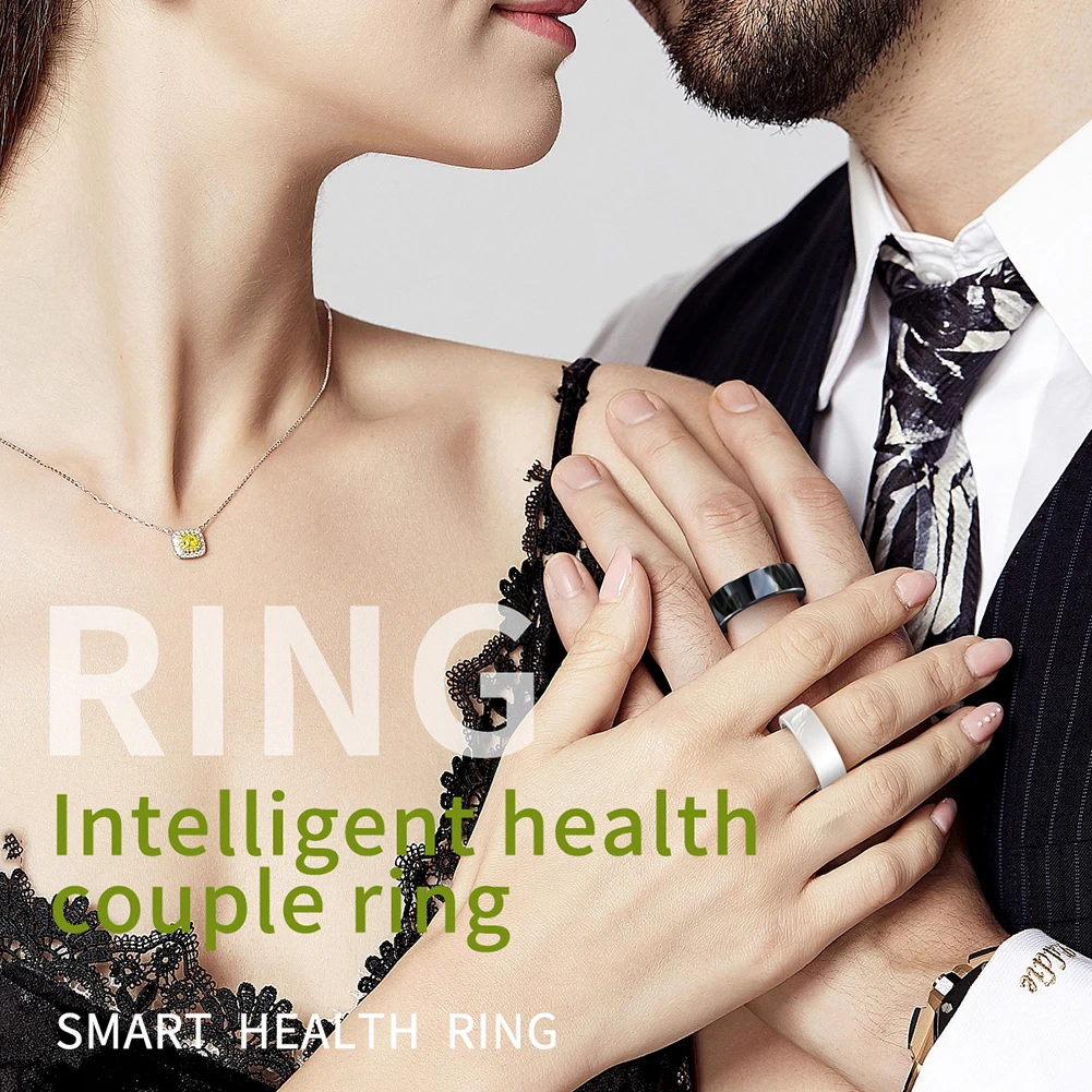 

Smart Ring Sleep Health Monitor Heart Rate Blood Oxygen Tracker Bluetooth-Compatible4.2 Step Calorie Counter for Women Men