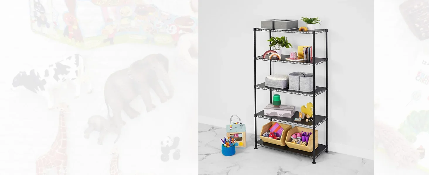 steel wire shelf storage metal shelving garage multi-functional liner adjustable rack freestanding