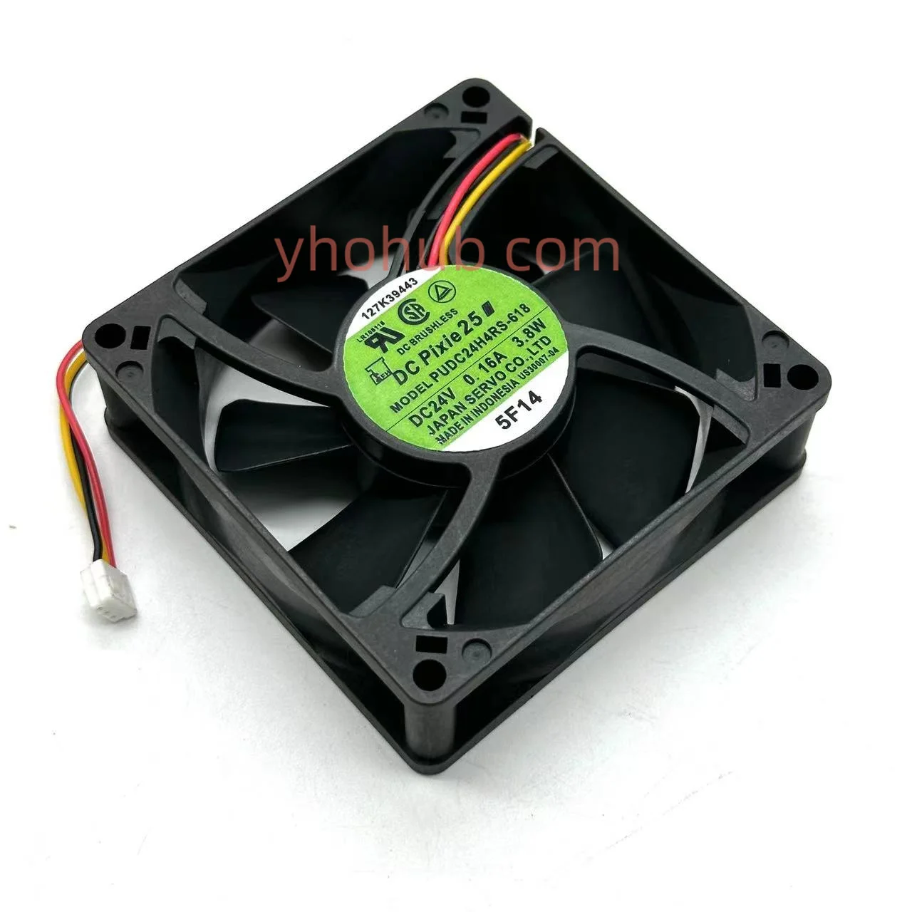

PUDC24H4RS-618 DC 24V 0.16A 80X80X25mm Вентилятор охлаждения сервера
