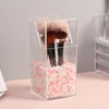 Transparent Acrylic Makeup Brush Holder Makeup Organizer Cosmetic Holder Pencil Lipstick Desk Container Table Makeup Storage Box 4