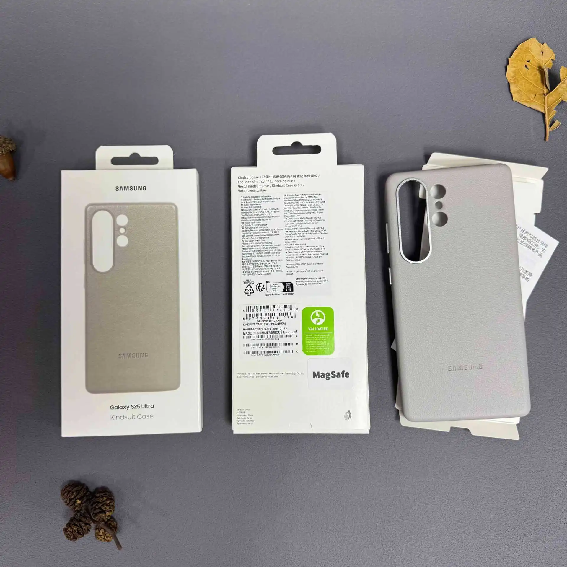 Premium Luxury Leather Cover with Wireless Charging