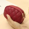 Fashion Women Mini Wallet Leather Female Purse Card Holder Coin Purse Short Wallets Small Purse Zipper Keychain Clutch Bag 3