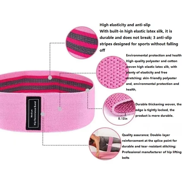 Rubber Bands for Fitness Sports Resistance Booty Bands Suspenders Resistance Exercise Pull Up Yoga Band Elastic Bodybuilding 2
