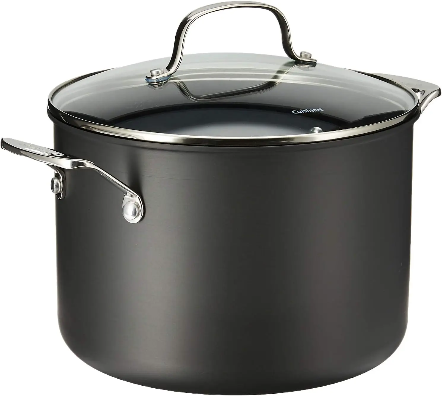 

Classic Nonstick Hard-Anodized 8-Quart Stockpot with Lid,Black Plate for cooking Accesorios freidora Molde para hornear Round ca