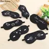 1pc Sleeping Eye Mask Black Eye Shade Sleep Mask Black Mask Bandage on Eyes for Sleeping Emotion Sleep Mask 1