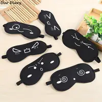 1pc Sleeping Eye Mask Black Eye Shade Sleep Mask Black Mask Bandage on Eyes for Sleeping Emotion Sleep Mask 1
