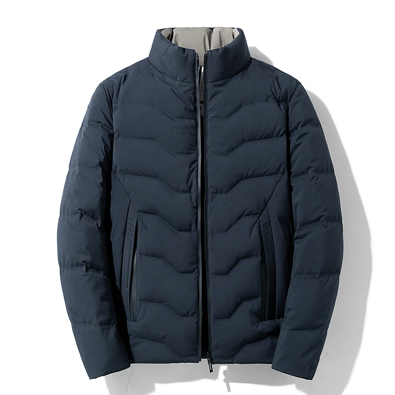 

-30 Degree Winter Men's Down Jackets Casual Fashion White Duck Down Jacket Thick Warm Solid Outdoor Windproof Snow Coats Male