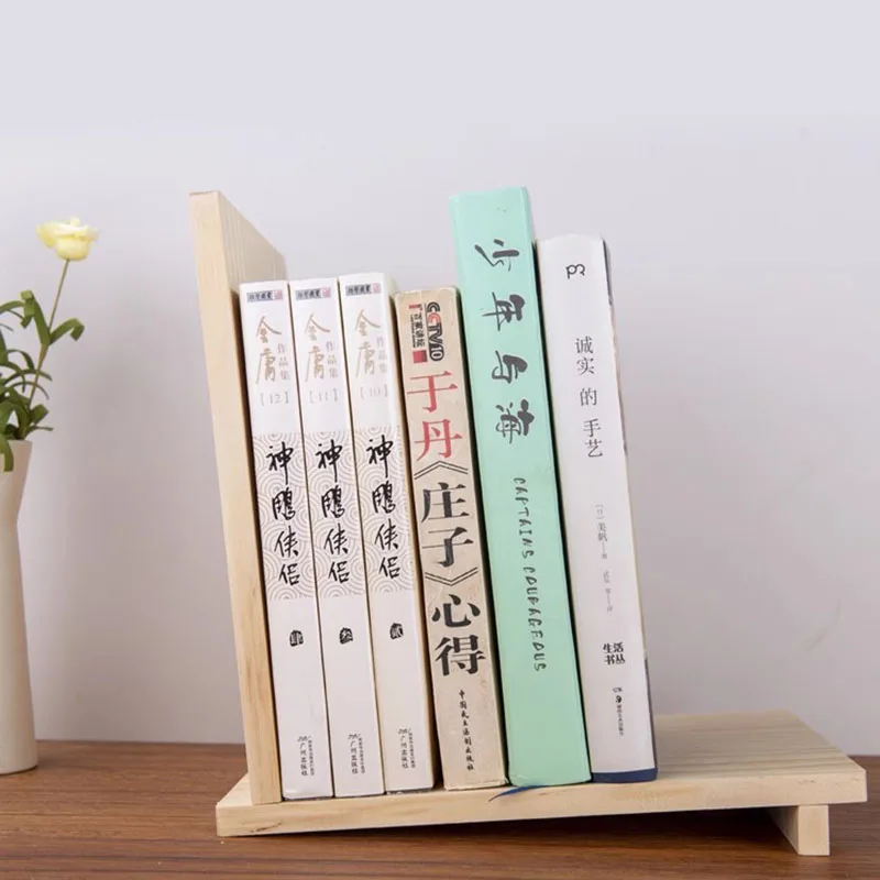 Magazine Shelf Office Bookshelf Books Desk Rack Print Floor Racks Desktop Table Organizer Wood Folding Furniture Space Savers