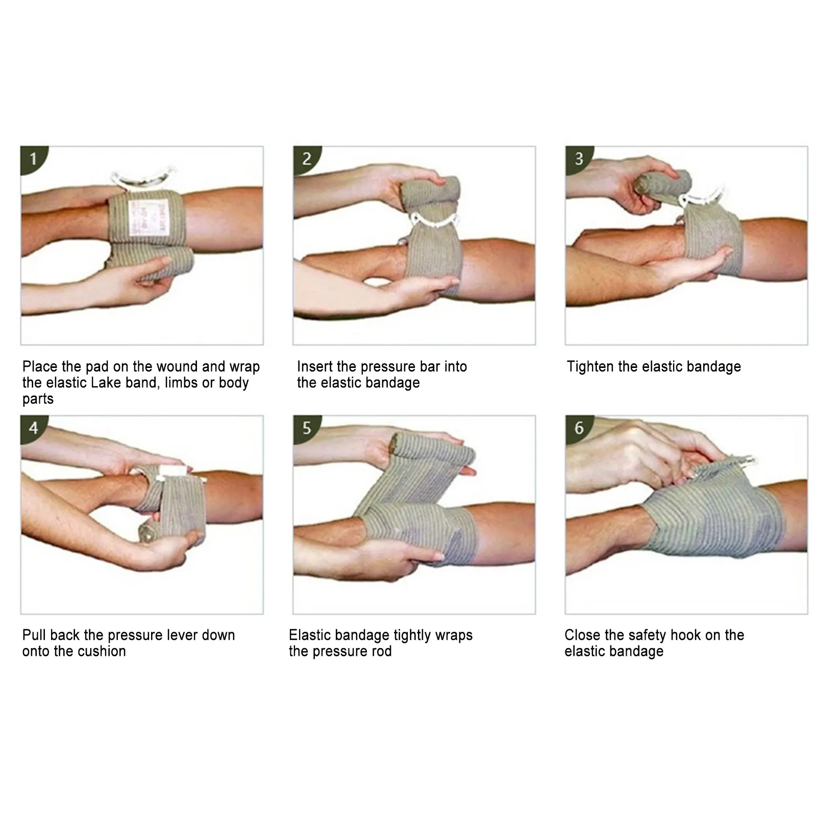 Emergency Hemostatic Trauma Bandages 15x120cm Sterilized Bandages For
