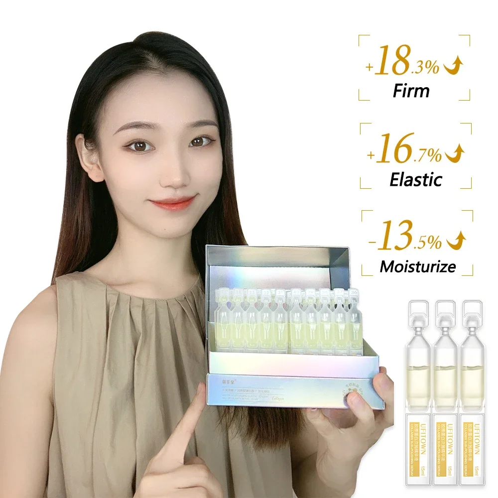 30pcs/set Collagen Ceramide Serum Repair Firm Smooth Essence Hyaluronic Acid Anti Wrinkle Aging Whitening Dark Spot Skin Care