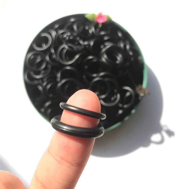 NBR Rubber O Rings Black Nitrile O-ring Thickness CS 1 1.5 2 2.4 3mm Outer Diameter 3-30mm Oil Resistance Washer