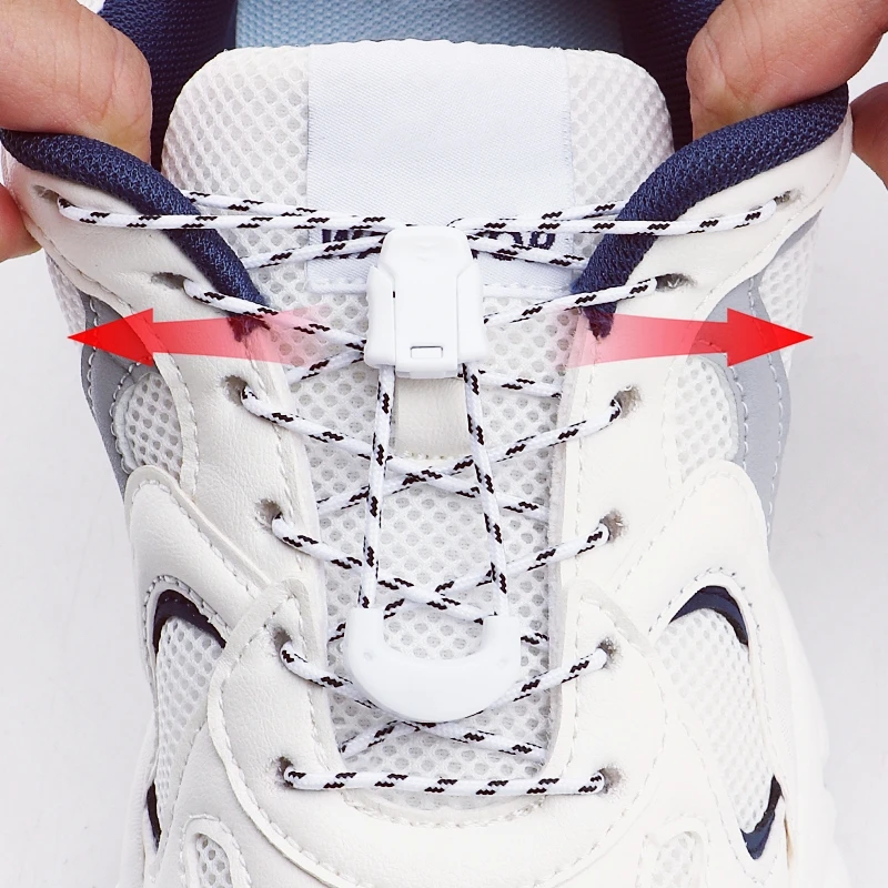 Elastic No-Tie Shoelaces with Buckle for Active Lifestyles - Unisex Adult & Kids Shoe Accessories