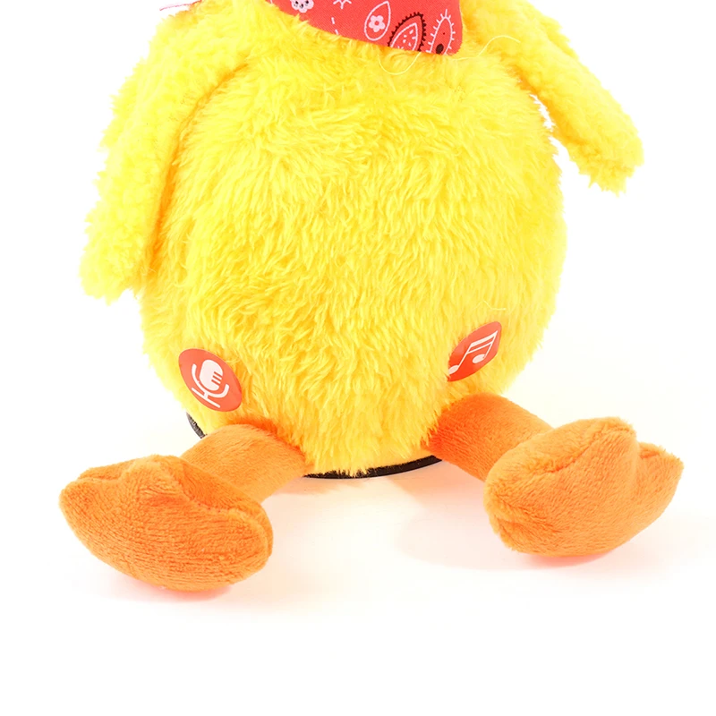 Juguetes de peluche electrónicos de pato bailarín