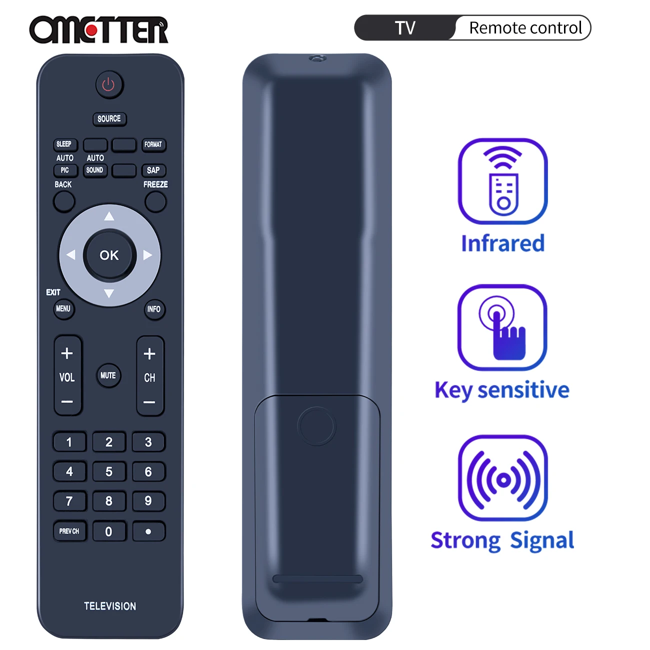 

Новый пульт дистанционного управления для PHILIPS URMT34JHG001 TV 312124000730
