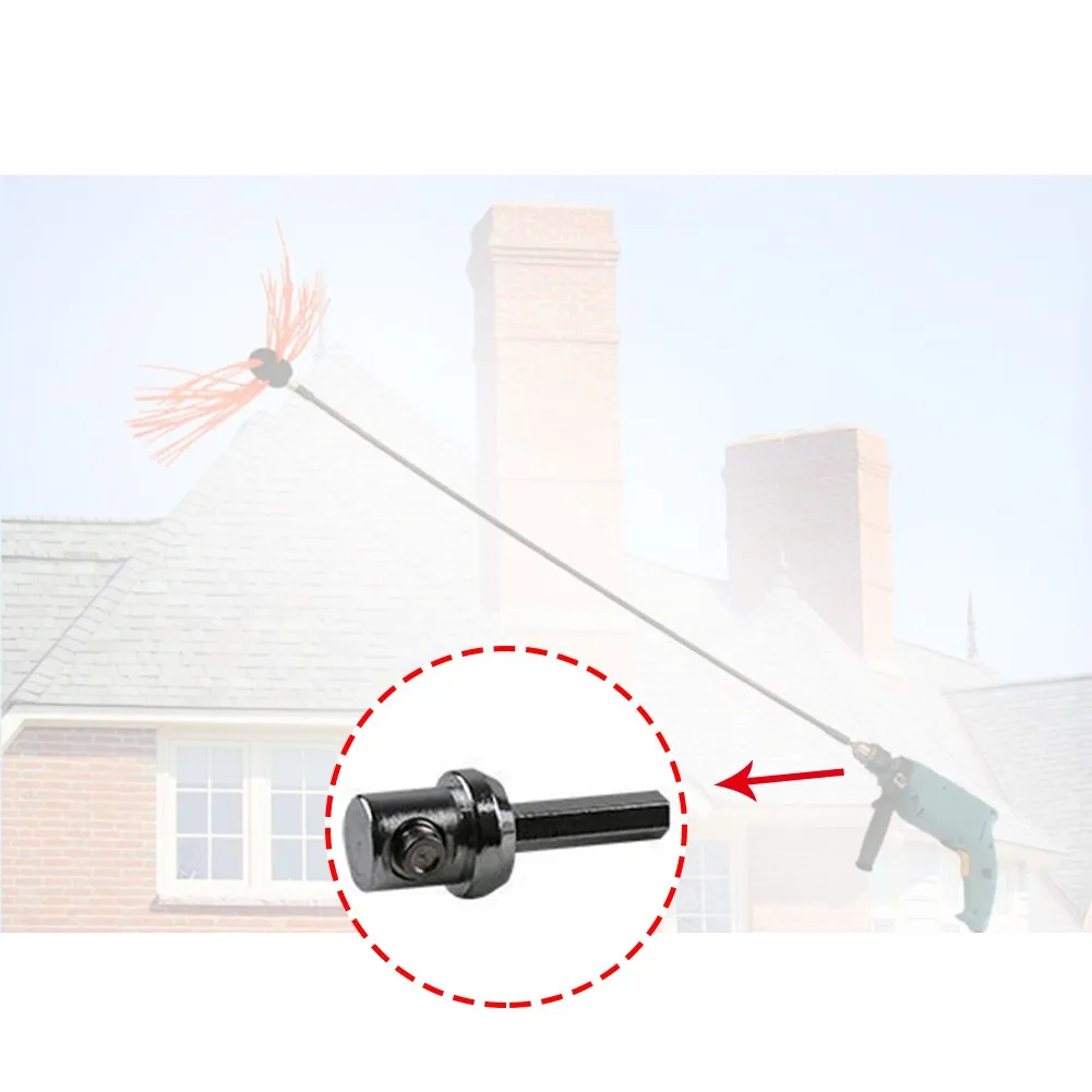 Drill Adapter Chimney Cleaner For Linking Electric Drill And Chimney Cleaning Brush Drill Attachments Power Tool Accessories