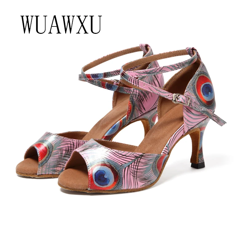 NATASHA2023 New Professional Latin Dance Shoes Women's High Heel Soft Sole Indoor Fashion Sandals Advanced Dance Shoes