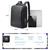 BOPAI Luxury Leather Men Leather Waterproof Backpack Fashion Business Travel Shoulder Bag 15.6Inch Laptop USB Charging Backpacks 6