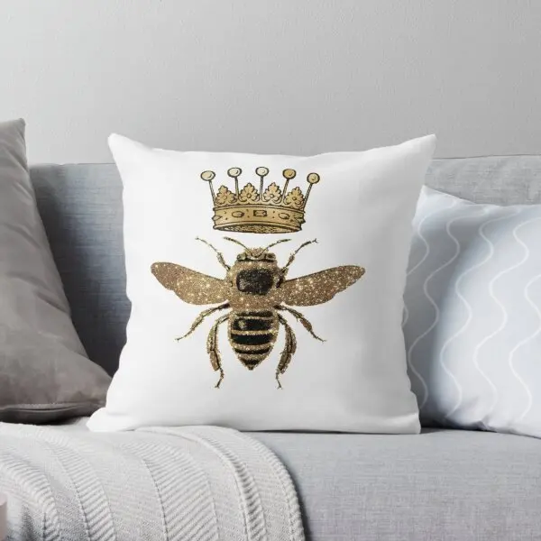 

Queen Bee Printing Throw Pillow Cover Cushion Home Wedding Hotel Bedroom Waist Throw Car Anime Pillows not include One Side