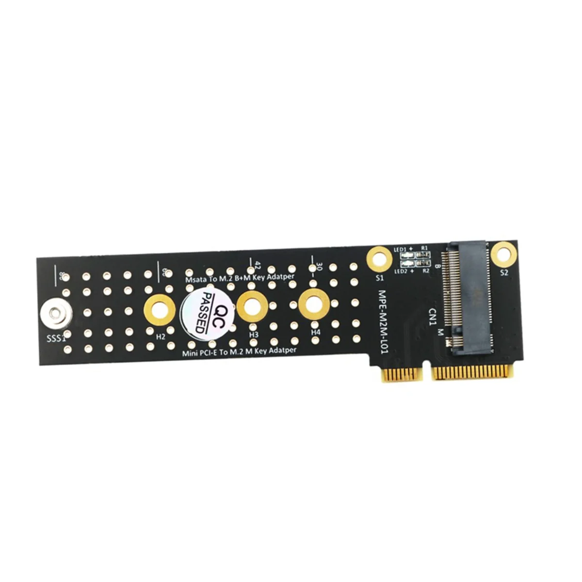 M.2 (NGFF) NVME SSD-미니 PCIe 컨버터 카드, 미니 PCI-E-M.2 M-키 어댑터, Msata-M.2 B + M 키 어댑터