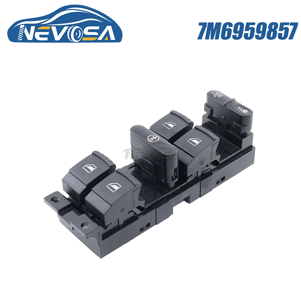 

NEVOSA 7M6959857 For Ford Galaxy 1995 1996 2010 For Volkswagen VW Sharan Seat Alhambra Power Window Regulator Lift Switch Button