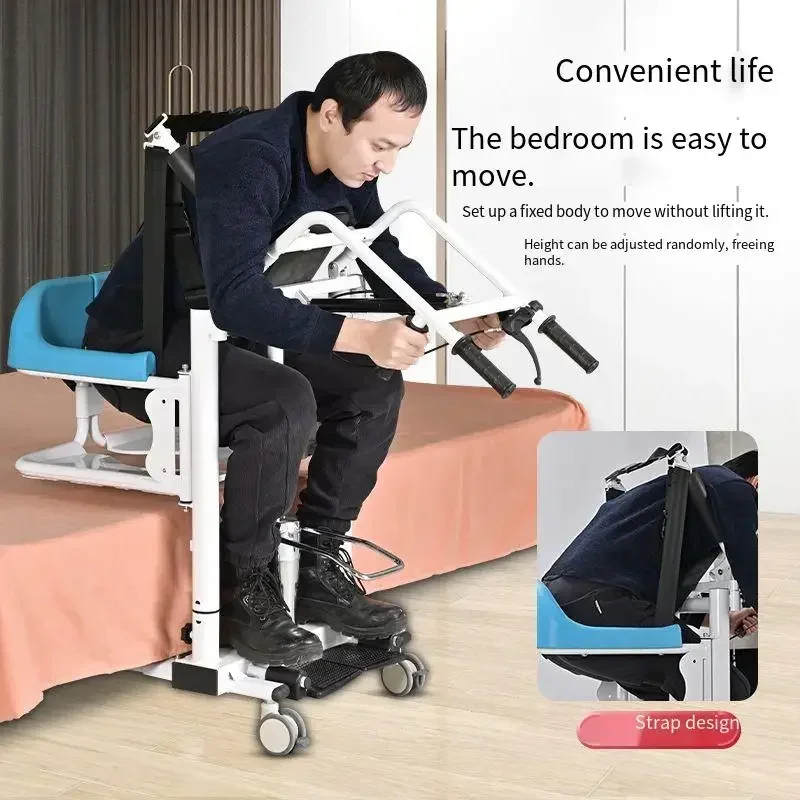 Commode Chair Manual Hydraulic Patient Lift Transfer Chair patient lift chair