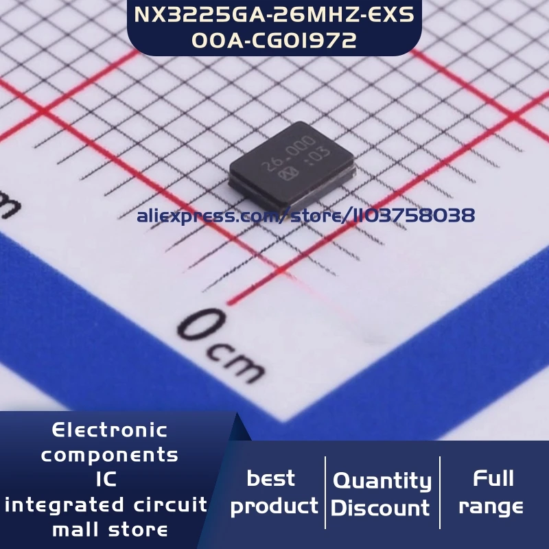 50개/묶음 NX3225GA-26MHZ-EXS00A-CG01972 26MHZ 10pF ±..