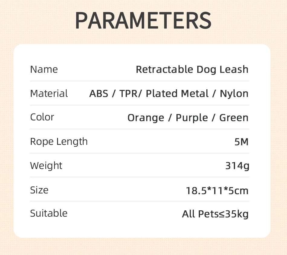 5M Automatic Dog Leash Retractable LED Luminous Leading Fashion Light Straps For
