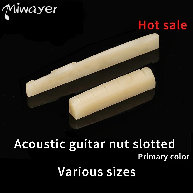 Miwayer Bovine Bone Primary Color Acoustic and Classical Guitar Bridge