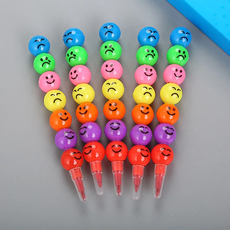 10 Stück bunter Lutscher-Baustein, Buntstift, Malerei, Bleistift für Kinder, Geburtstag, Gastgeschenke, Schüler, Schulanfang, Geschenke – Detail 2
