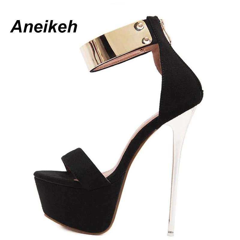 Ankle Strap Heels Platform Sandals Party Shoes Wedding Pumps 16cm High Heels Sequined Gladiator Sandals Women women sandals women high heels