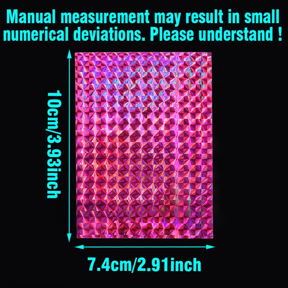 Description Picture 4 of itemMNFT Premium Product 6Pc Metal Bait Self Adhesive Change Color Sticker Hard Sequin Fishing Lure Holographic Fish Scale Tape Film